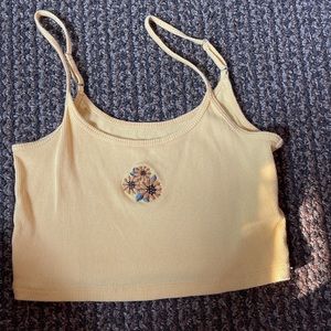 NWOT Hollister Yellow Sunflower Tank